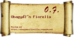 Obagyán Fiorella névjegykártya